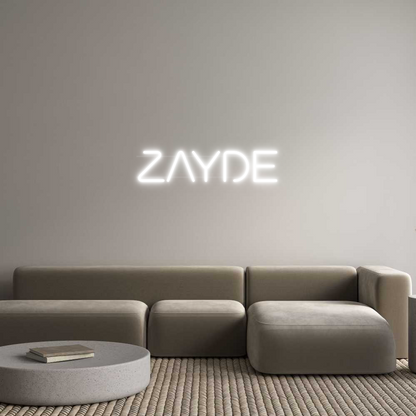 Custom Neon: ZAYDE