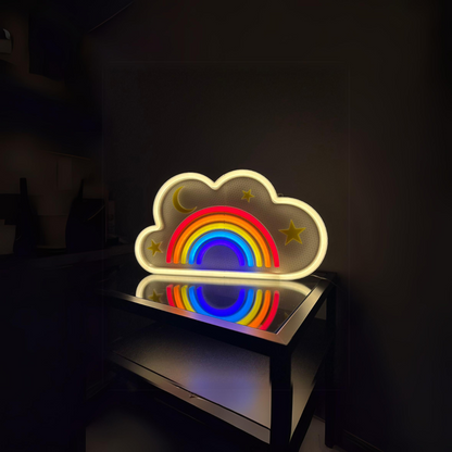 RAINBOW 3D PRINTED CUSTOM NEON SIGN