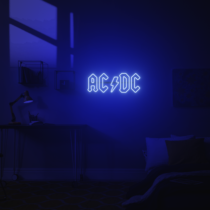 AC/DC 3D PRINTED CUSTOM NEON SIGN