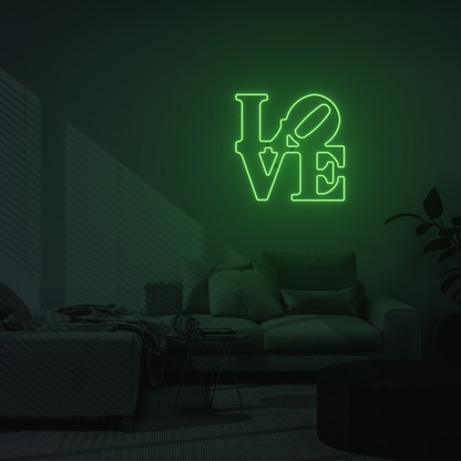 LOVE 3D PRINTED CUSTOM NEON SIGN