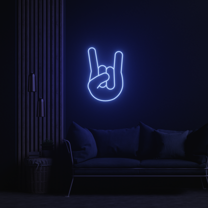 ROCK-ON 3D PRINTED CUSTOM NEON SIGN