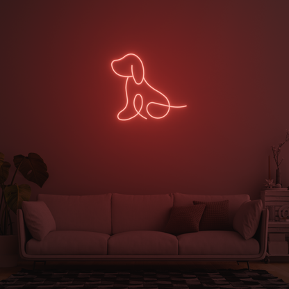 DOG 3D PRINTED CUSTOM NEON SIGN