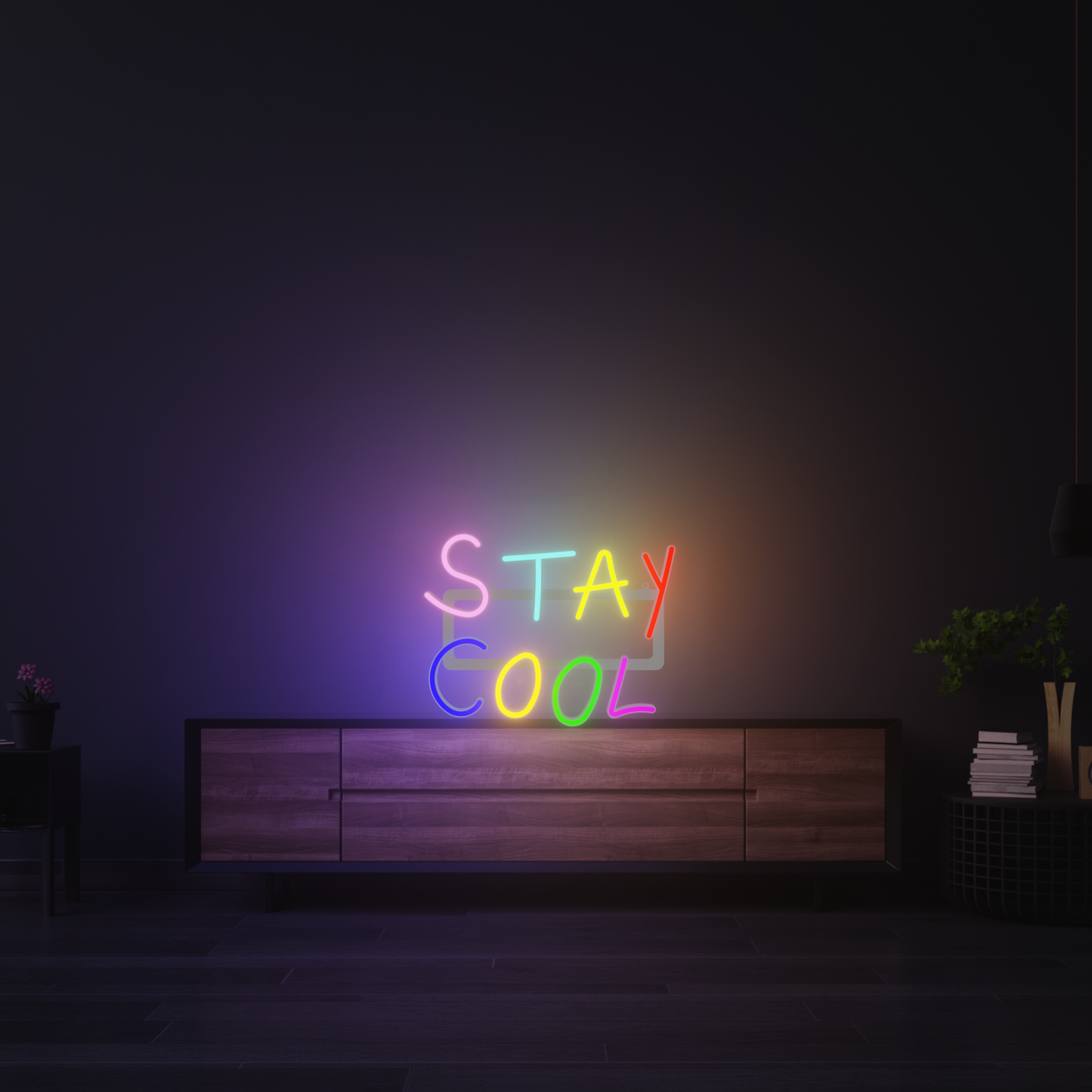 STAY COOL 3D PRINTED CUSTOM NEON SIGN