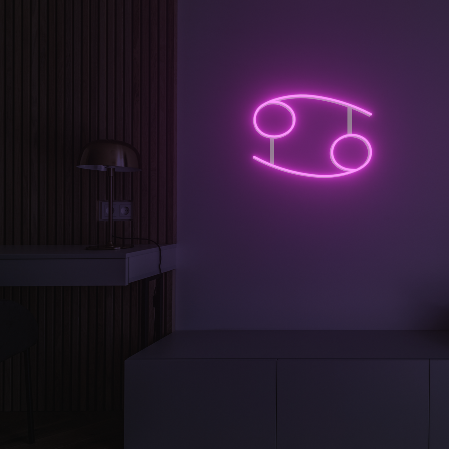 CANCER ZODIAC 3D PRINTED CUSTOM NEON SIGN