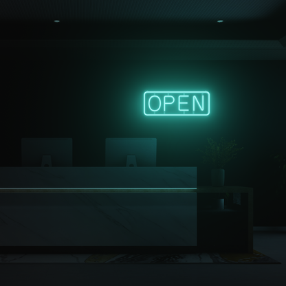 OPEN SIGN WITH FRAME 3D PRINTED CUSTOM NEON SIGN