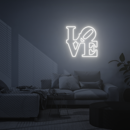 LOVE 3D PRINTED CUSTOM NEON SIGN