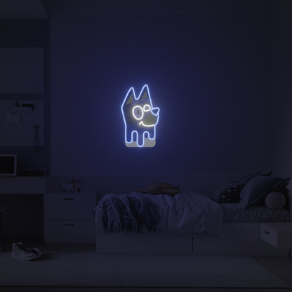 CUTE DOG 3D PRINTED CUSTOM NEON SIGN