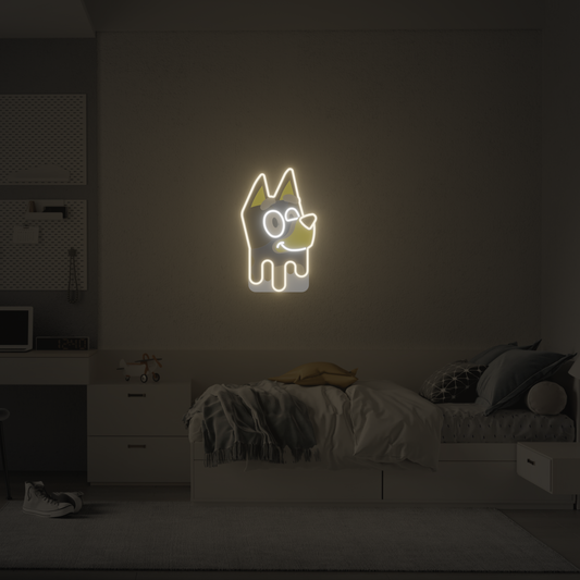 CUTE DOG 3D PRINTED CUSTOM NEON SIGN